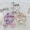 1116 Summer New Cotton and Linen Polka Dot Small Square Scarf Female Korean Version Foreign Style Versatile Scarf Headband Fashion Scarf Silk Scarf