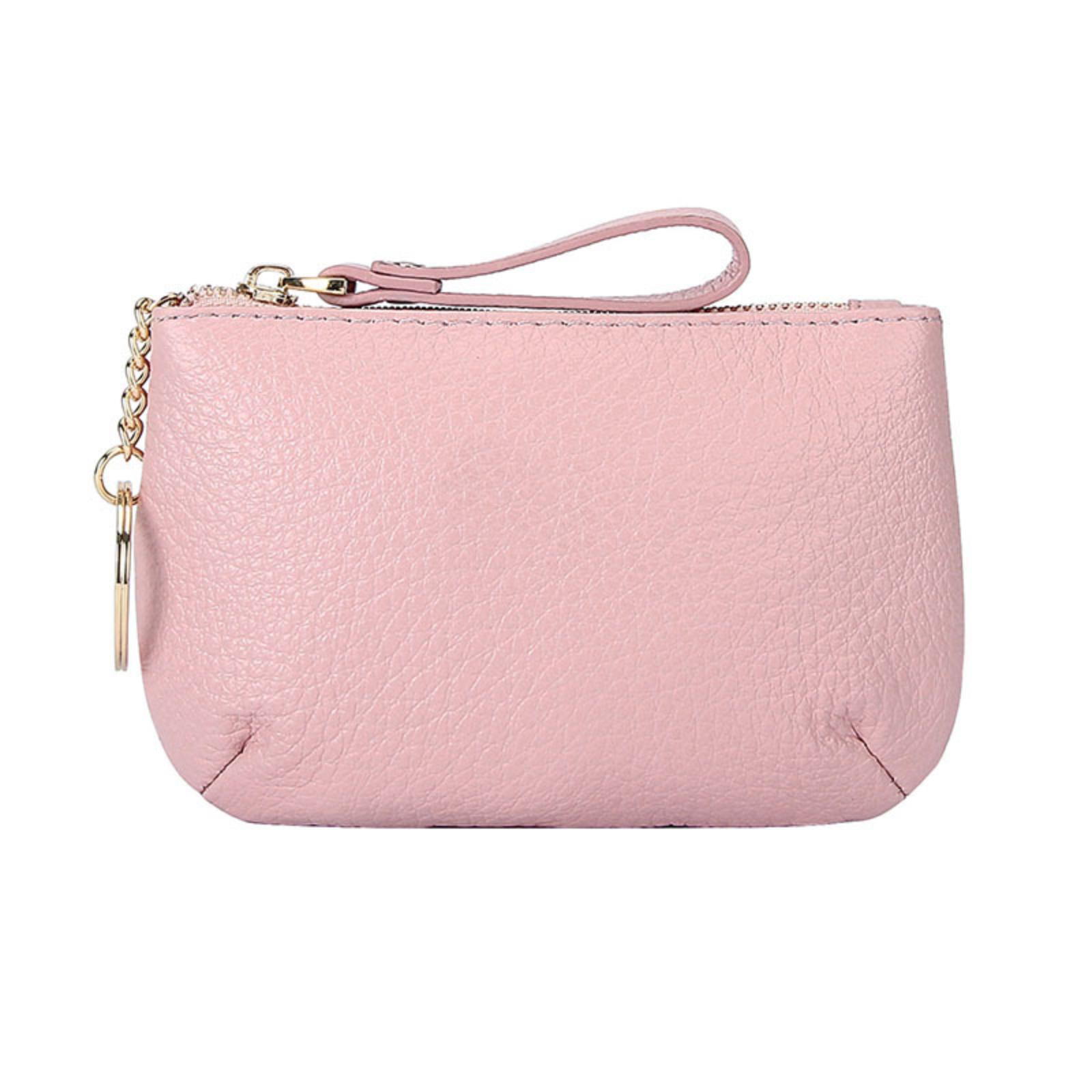 

Women s Short Card Holder, Small Fresh Zipper Wallet, Two-fold Coin Purse One Size рожевий