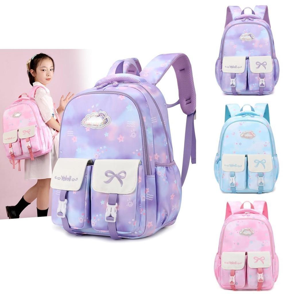 Adorable Lightweight Nylon Backpack For 5th And 6th Graders Cartoon Design
