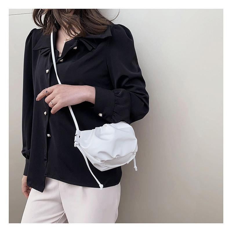 Mini Commuter Small Bag 2026 New Style: Crossbody Bag, Fashiable Cloud Bag, Girls' Pleated Single-Shoulder Casual Bag