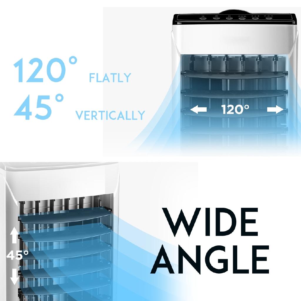 10L Tank Home Water Mobile Portable Air Conditioning Fan Humidifier Cooler ,Sleep Timer, 220V 65W, Bedroom Living Room Office
