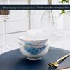 7-inch Large Capacity White Bone China Noodle Bowl - Ceramic Soup & Lo Mein Tableware