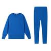 Autumn New Round Neck Split Loose Long-sleeved Sweatshirt and Tight Long Pants Casual Sports Morning Run Two-piece Set