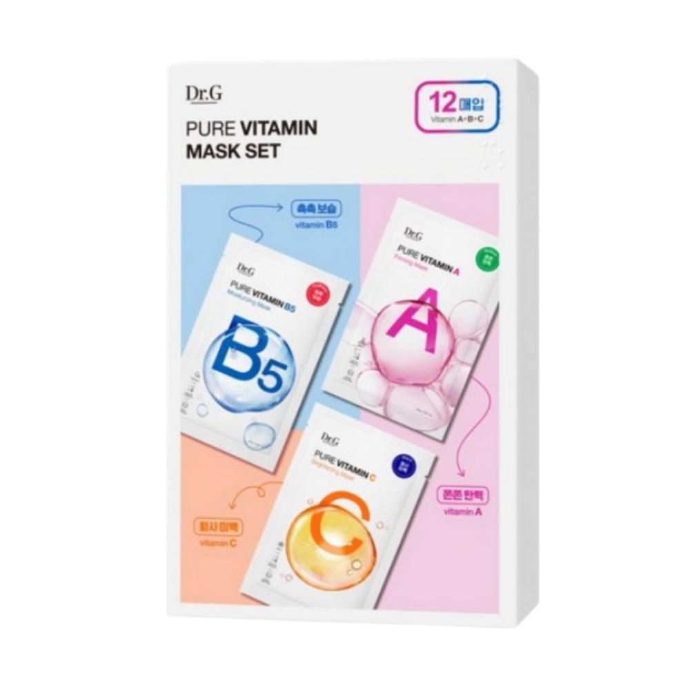 Dr.G Pure Vitamin Mask Set Vitamin A 23g x4 + Vitamin B5 23g x4 + Vitamin C 23g x4