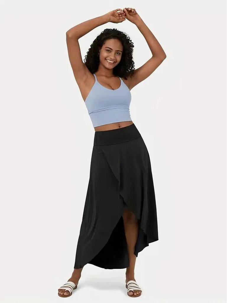 Chic Summer Women's Irregular Drape A-line Long Skirt - European & American Fashion