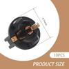 10 PCS Car trument Indicator Lamp Socket, T10 Twist Lock Socket, Twist Lock Wedge License Plate Light Micro Vehicle Reading Light Adapter Lamp