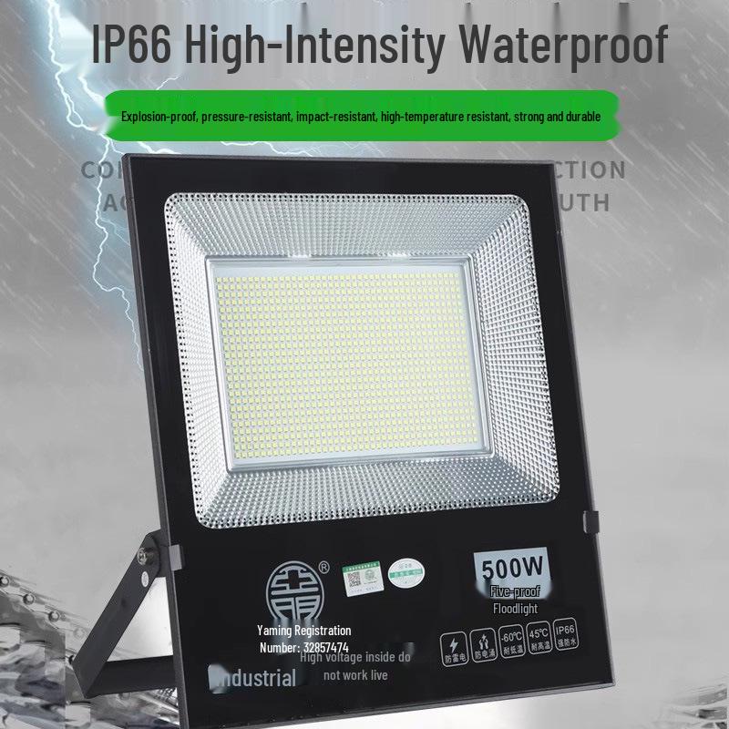 Yaming Waterproof LED Floodlight 100W/200W Outdoor Spotlight for Advertising & Workshop Lighting