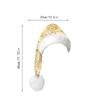 Personalized Custom Embroidered Gold-stamped Imitation Pattern Long Trim Christmas Decorative Hat
