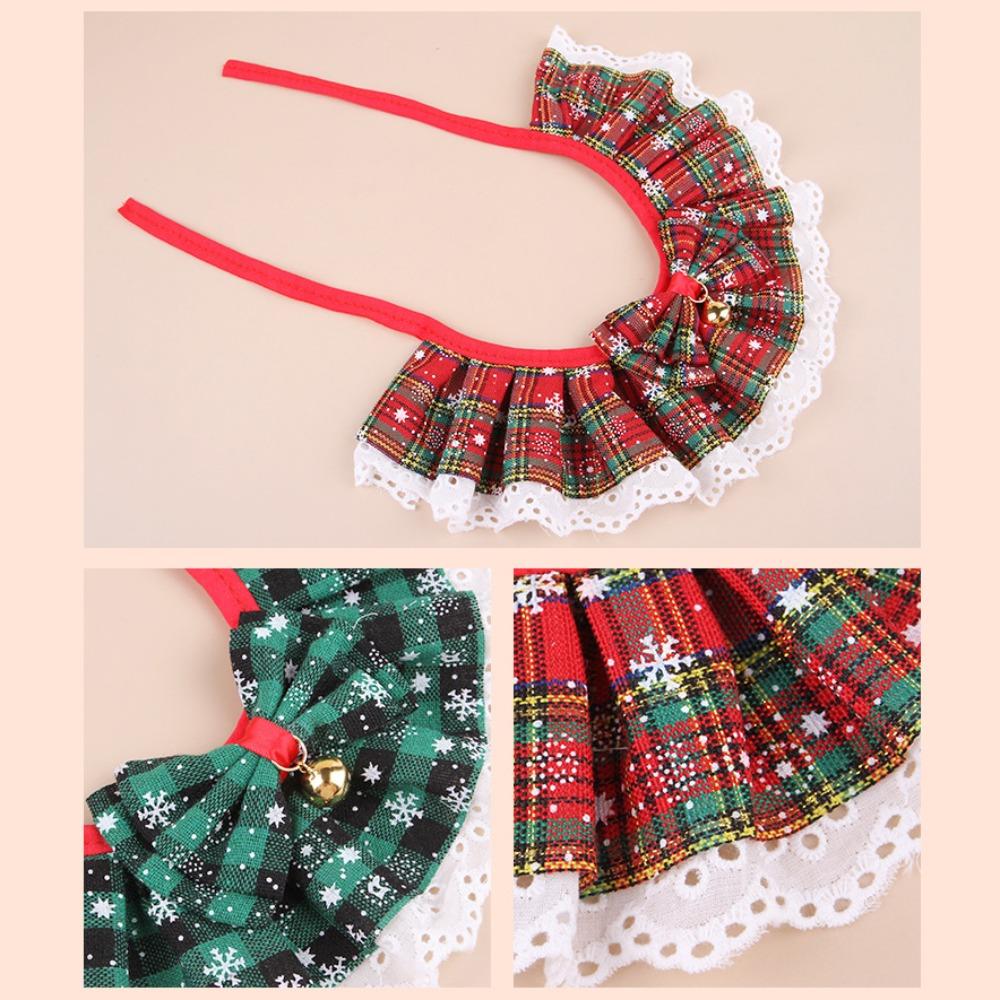 Baumwolle Polyester Haustier Schleife Lätzchen Kragen Schleife Spitze Katzenhalsband Neue Hundehalskette Hund