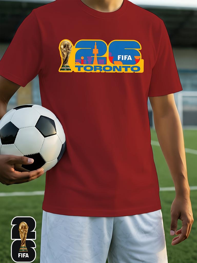 Men'S Home Wear Top [FIFA World Cup Authorization] FIFA. 2026 World Cup Sports Short Sleeved Casual Men'S Clothing