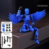 Sada akční figurky, obří meč Robot Akční figurka Robo 3D vytištěná 13 Akční figurka Fidget Toys kloubová, Sběratelé Desktop