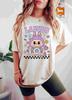 Labubu Shirt, Floral Labubu Donut Shirt, Pastel Cartoon Character Shirt, Kawaii Shirt, Cute Labubu Oversized Unisex Harajuku high quality