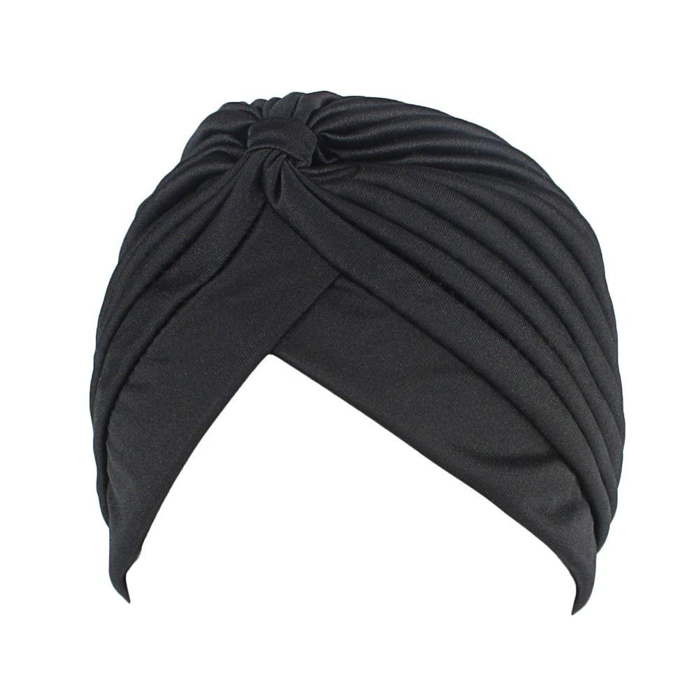 Sleep Caps Fashion Casual Kids National Wind Pure Color Turban Chemotherapy Hat Cotton Hat Bandana