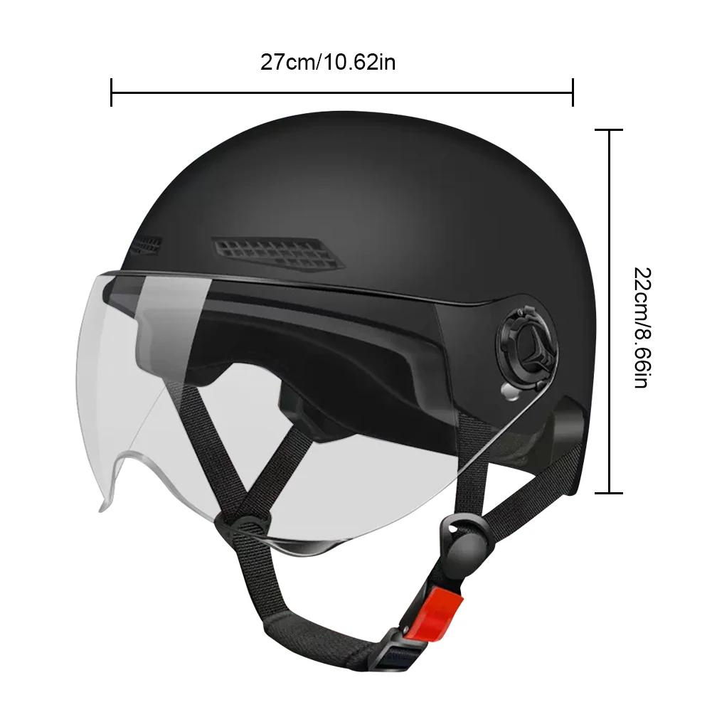 Electric Bike Safety Helmet Bicycle Helmet 3C Certified Adult Children Cartoon Motorcycle Half Helmet with Goggle Scooter Helmet