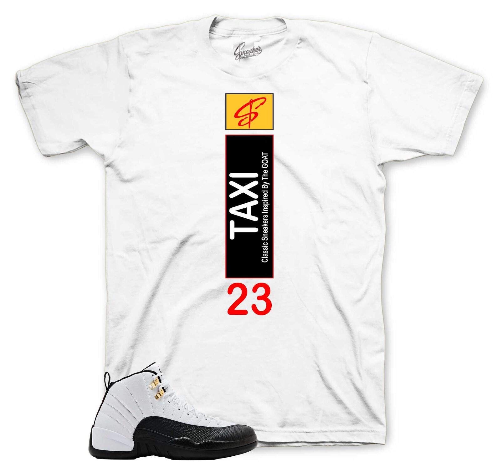 Shirts To Match Retro 12 Taxi AJ12 Taxis - Heel Tab Sneaker Tee S