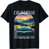 California Retro Highway Nostalgic Vintage Car Design T-Shirt