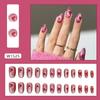 Unghie finte francesi Stampa ovale sulle unghie Punte per unghie per manicure fai da te