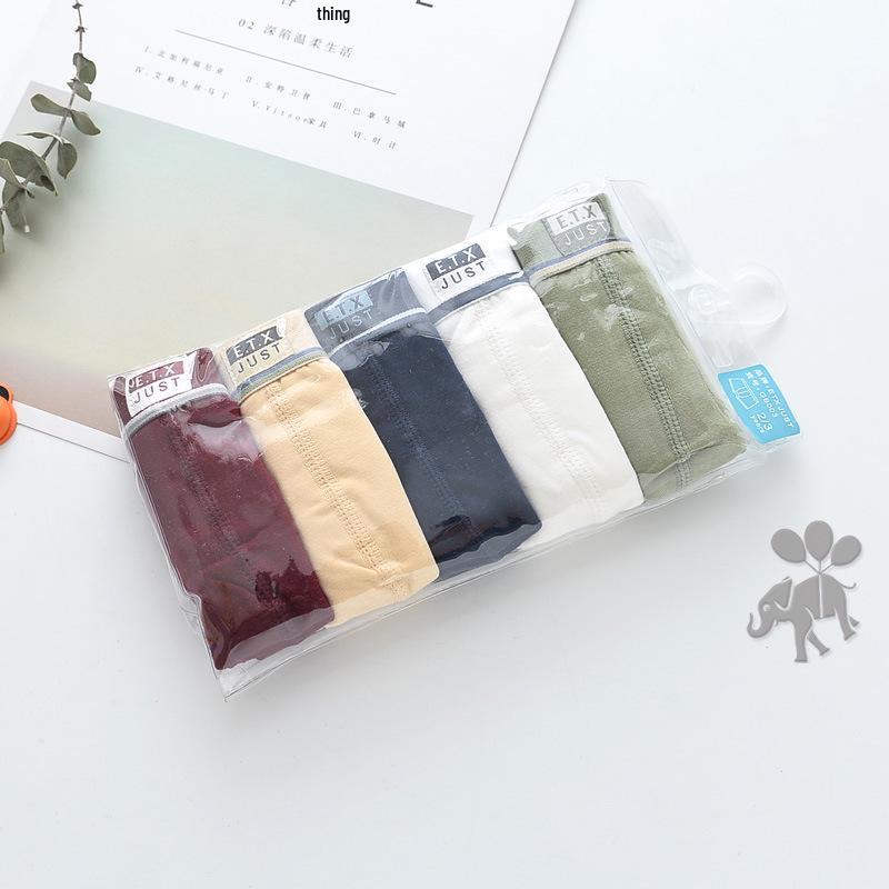 ETX Boys' Mid-Waist Boxer Briefs - Class A, Solid Color, Baby To Big Kids, Comfortable Four-Corner Shorts