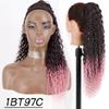 MISS WIG Lange verworrene lockige Pferdeschwanz-Haarverlängerungen für Frauen, synthetischer Kordelzug-Pferdeschwanz, 66 cm, Chip-In-Perücke, umwickelbarer Pferdeschwanz