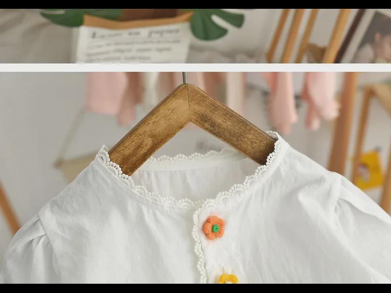 Spring 2023 Stylish Long Sleeve Baby Doll Shirt - Korean Style for Girls