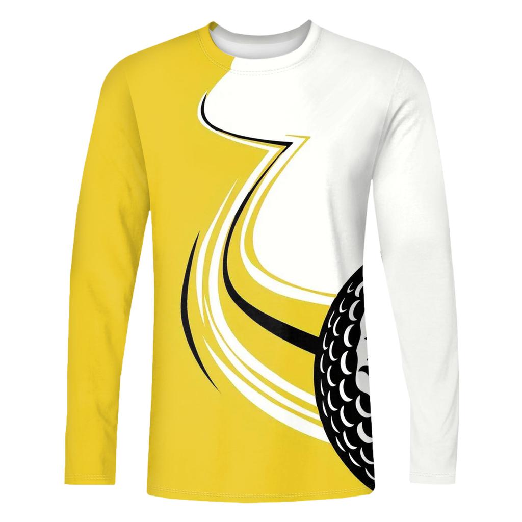 Męska koszulka z okrągłym dekoltem Odzież Odzież Outdoor Długi rękaw Nadruk Projektant mody Vintage