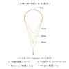 Hot-selling new models, copper bead chains, sequins, metal strips, multi-layer short necklaces.