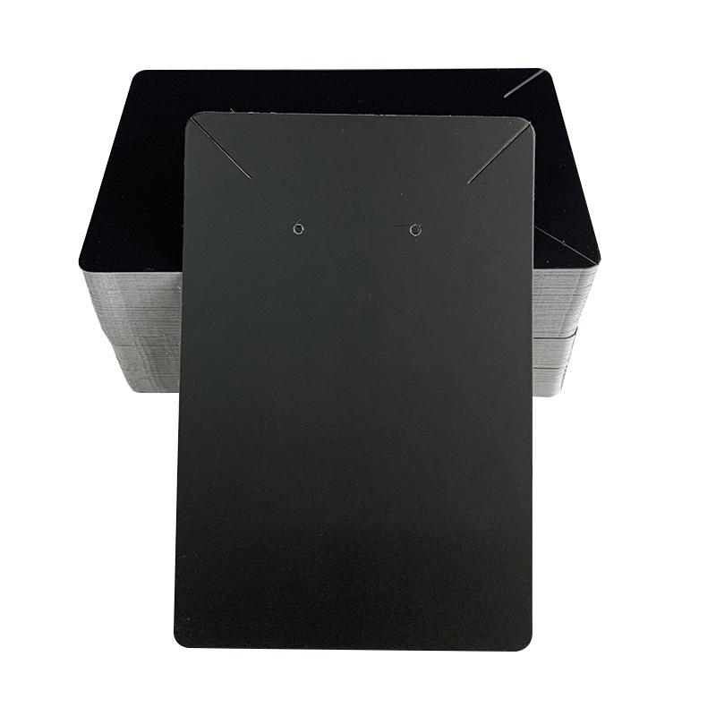 Black & White Kraft Paper Necklace Packaging Card with Elastic Band