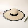 Women's Hats Summer Beach Big Brim Straw Seaside Sun Hat Foldable Travel Panama Sun Protection Felt Hat UPF 50+ Sun Hat