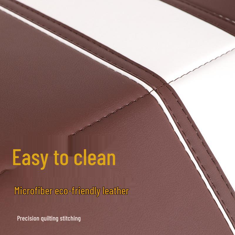 Leather Car Trunk Organizer: Foldable Interior Storage Box and Decorative Accessory.