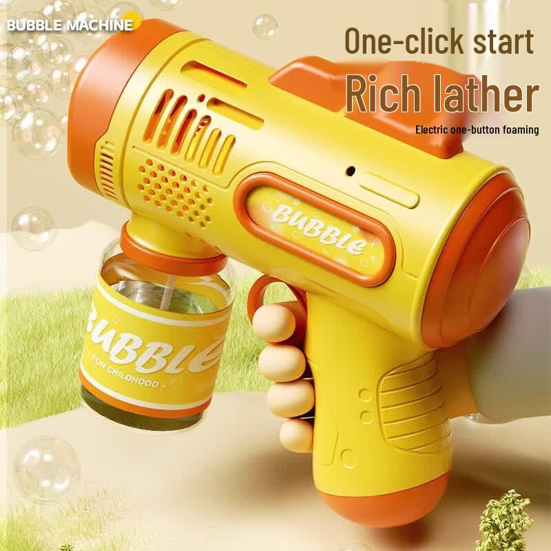 Guou Electric Multi-Hole Bubble Gun Toy