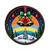 Christmas Bells Starry Night Tire Cover Polyester Spare Wheel Protector Dustproof Outdoor Decor