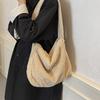 Fashi Corduroy Tote Bags for Women Casual and Versatile Spacious Shoulder Bag Casual Commute Shopping Crossbody Storage Bag