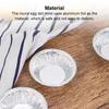 100Pcs Round Tart Pan Disposable Pie Tin Cake Mold Shell Egg Tart Mould  Baking Cup