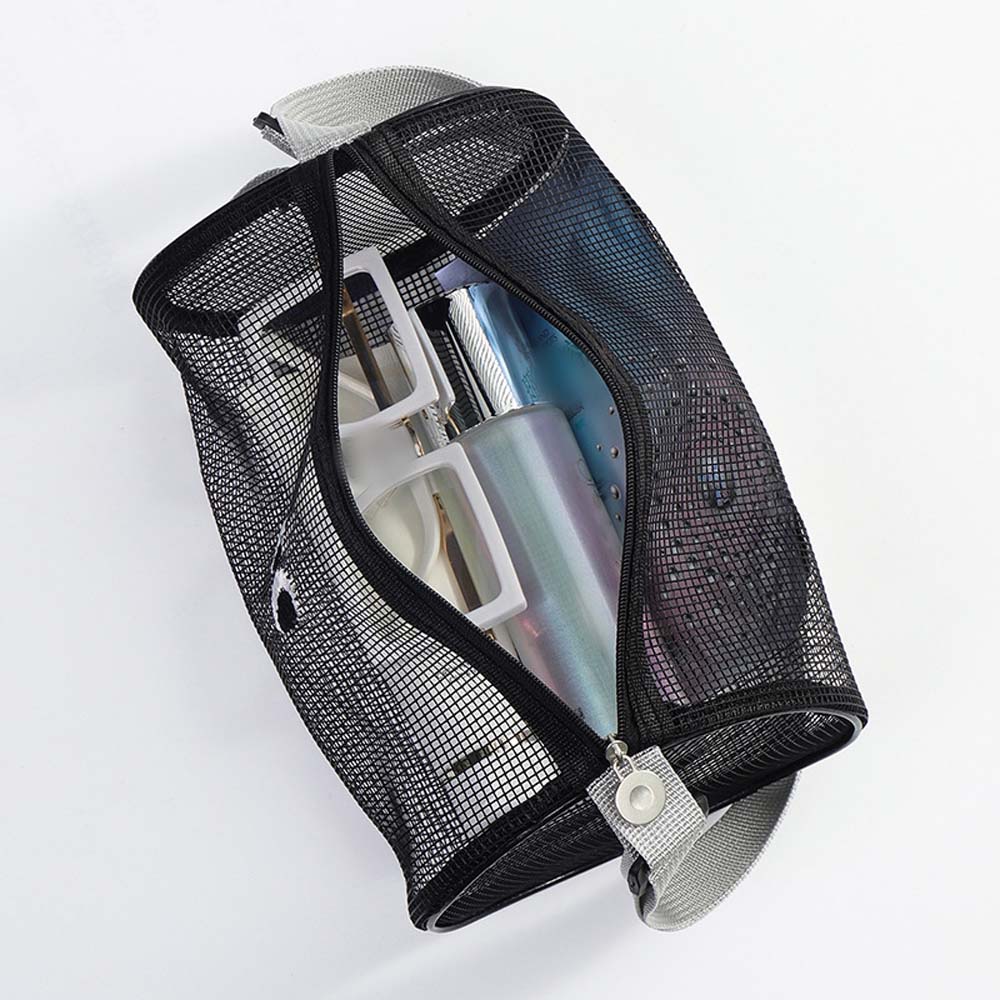 Handbag Mesh Crossbody Bag All-match Water Bottle Drawstring Bag Mesh Shoulder Bag Ladies/Girls
