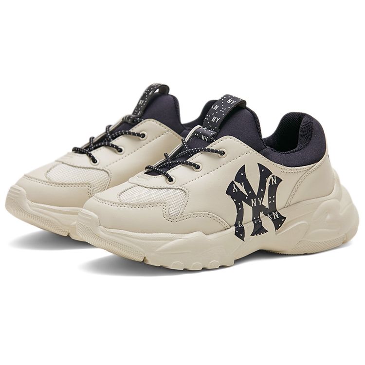 MLB New York Yankees Fashion Logo Slip-On Low-Top Kids Casual Shoes Kids sneakers Black 7ASHJM43N-50IVS