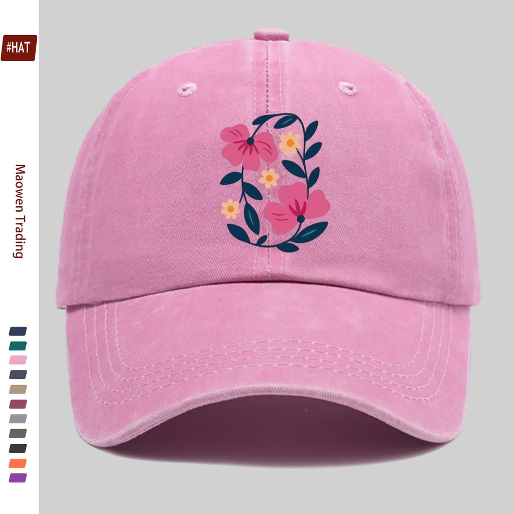 Pc Floral Pattern Flower Print Baseball Cap Home Casual Print Design Casual Hat Trucker Comfortable Lightweight Sun Hat Buckle