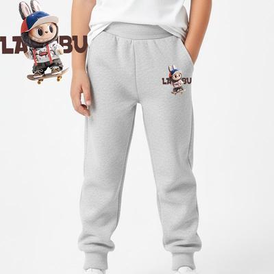 Pantalon de Football Enfant Numéro Garçon Printemps Automne Pantalon Long Ceinture Élastique Pantalon de Sport