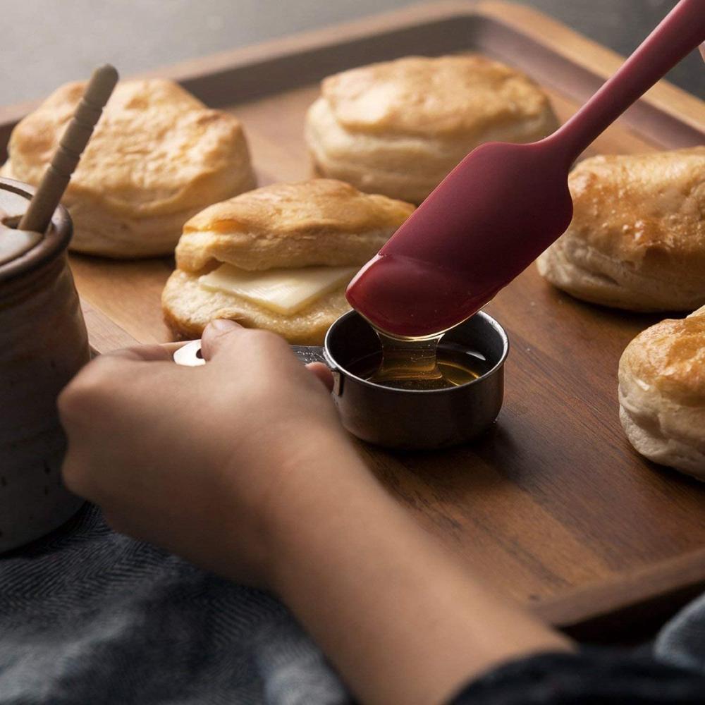 Dessert Non-Stick Long Handle Baking Heat Resistant Jam Scraper Dispenser Jar Spatula Baking Tool