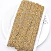 1Yard Rhinestone Trim Crystal Seed Beads Ribbon Geometric Crystal Tapes Glass Trimming for DIY Clothing Decorations Crafts