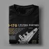 Magliette da Uomo B-17 Flying Fortress Umorismo Magliette di Cotone Aereo da Caccia Aeromobile Aeroplano T-Shirt Top 4XL 5XL