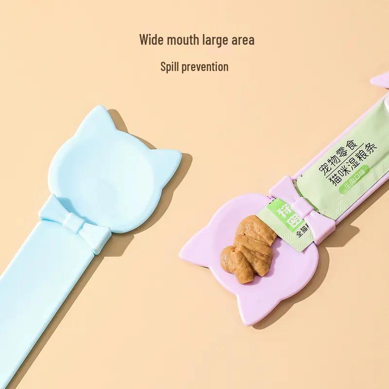 Anfängerangebot: Katzenstreifen-Futterspender & Quetschlöffel