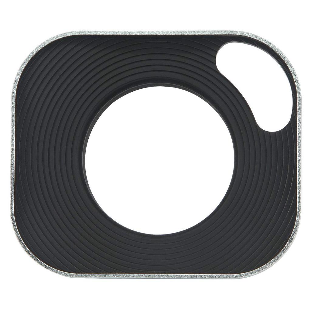 Haoge 39mm Square Metal Lens Hood with Shade and Cap for Leica Rangefinder Cameras with 39mm E39 Filter Thread Silver LH-W39P Screw-in Hollow-Out