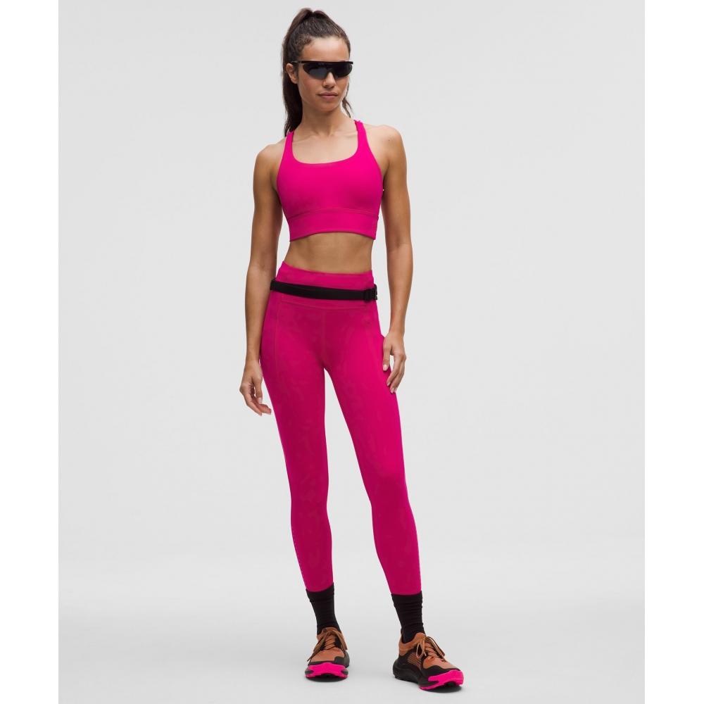 Lululemon Energy Longline Bra  MeDium Support  B D Cups Calypso Pink