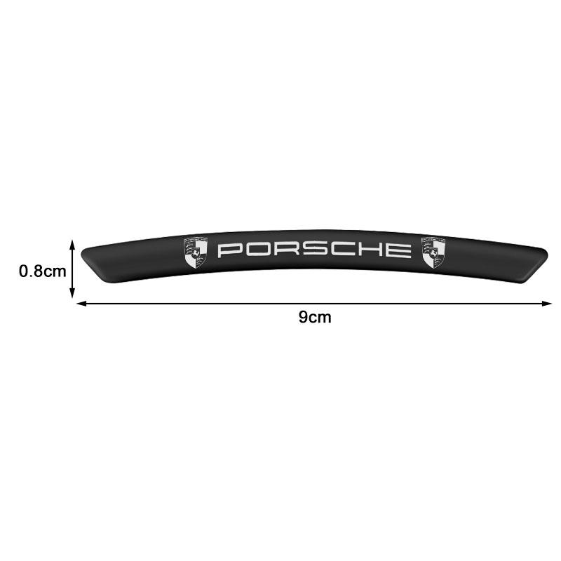 4Pcs Auto Wheel Hub Badge Tire Rim Stickers Accessories For Porsche 911 918 928 944 968 Boxster Cayenne Macan Panamera