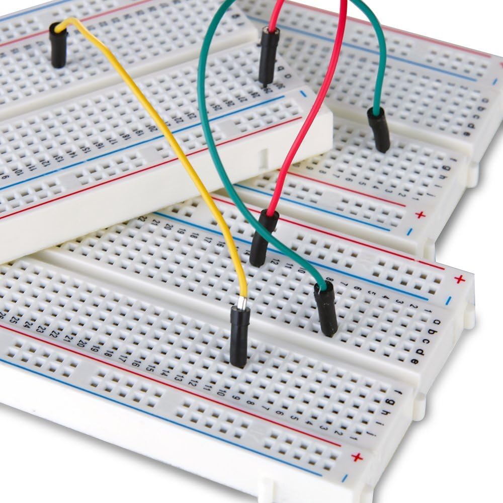 

ELEGOO 3PCS 400 tie Points breadboard, 4 Power Rails for Jumper Wire