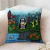The LLittle Mole Anime Pillow Case Pillowcase Doublesided Printed Sofa Cushion Bedroom Headboard Pillow