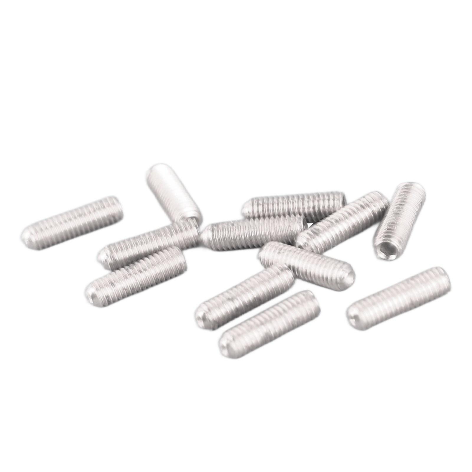 12PCS Electric Guitar Saddle Height Adjustment Screws Bridge Height Adjusting Hex Screws
