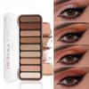 Neun Farben Matte Pearl Earth Color Lidschatten-Palette Wasserdichte Feine Flash-Box Premium Lidschatten Make-Up-Palette Augen Rendering Augen Make-Up