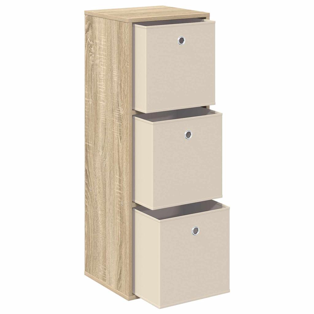 Sideboard with Drawers Sonoma Oak 35 X 32 X 99.5 Cm