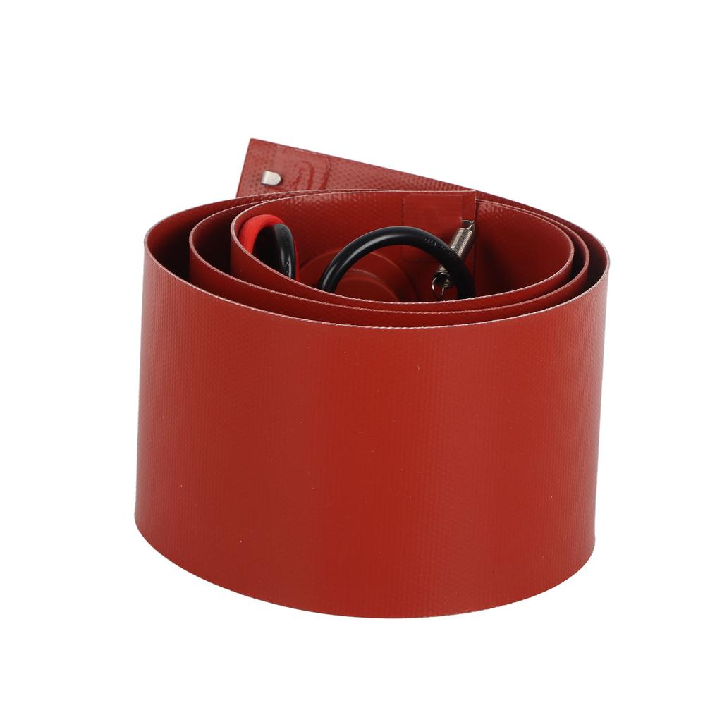 Metal Drum Heater Silicone 200L 1000W 30‑150 Celsius 125mmx1740mm Barrel Warmer Heating Band Pad EU Plug 220V